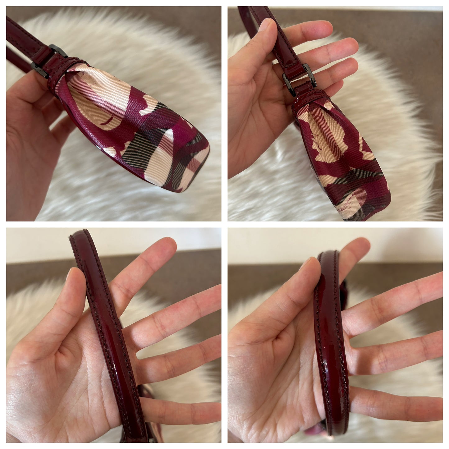 Burberry baguette Heart Burgundy