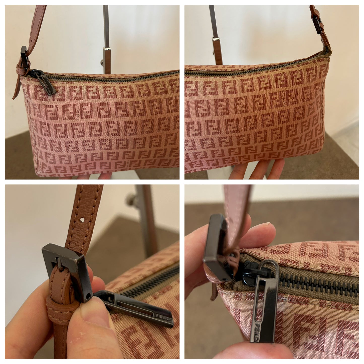 Fendi Baguette Sunset sfumata in monogram zucchino