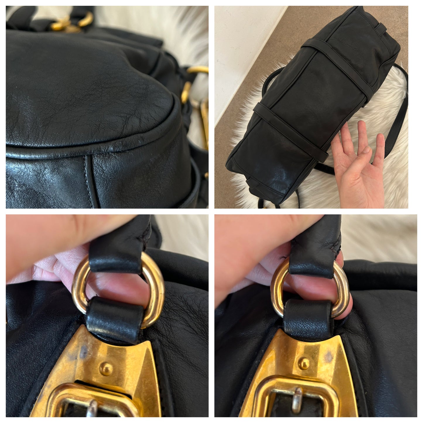 Prada tote in pelle con tracolla