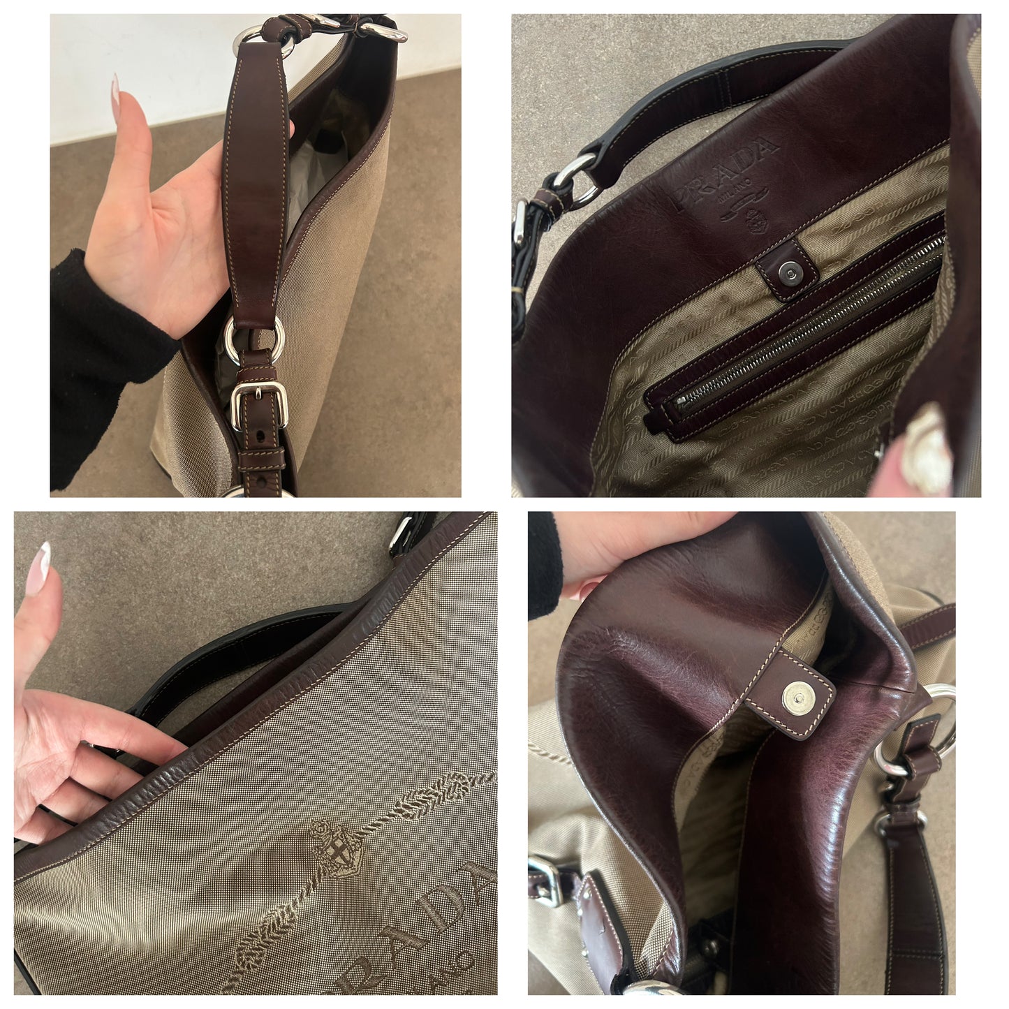 Prada tote bag corda