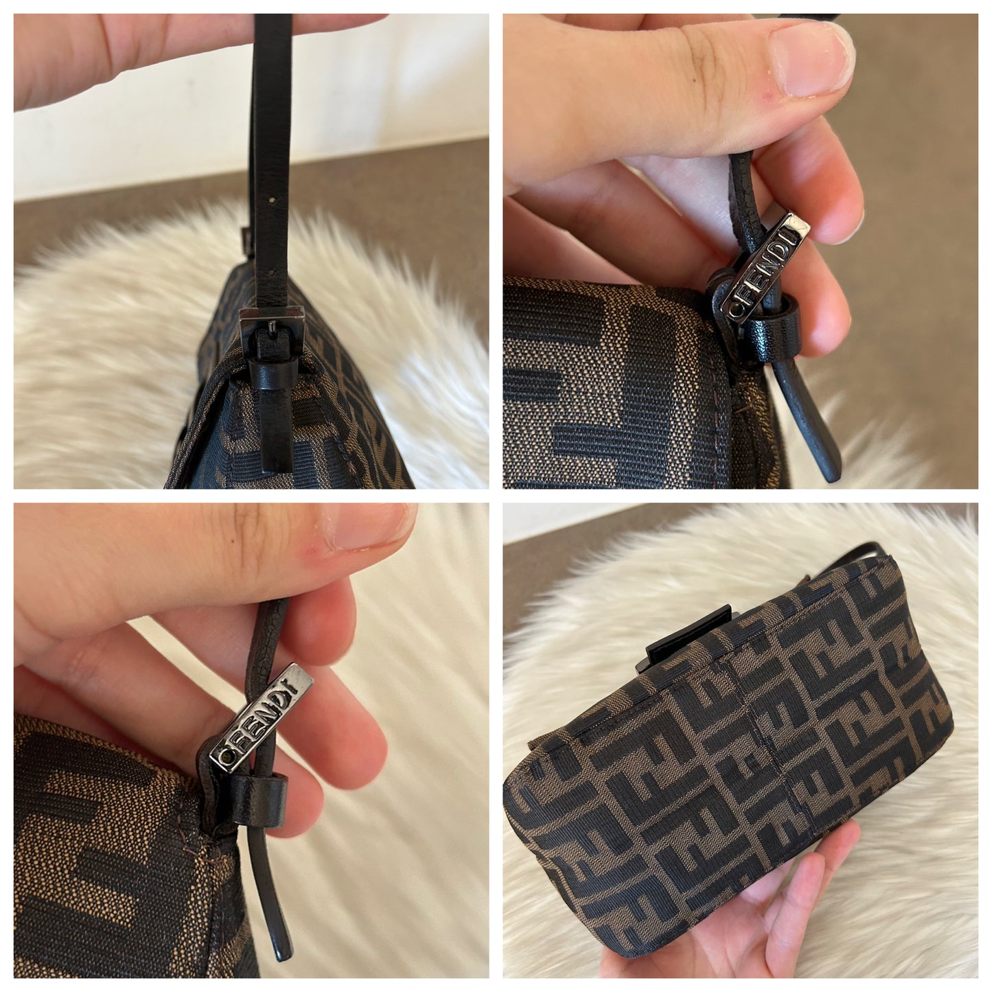 Fendi Mini Mamma Baguette zucca vintage