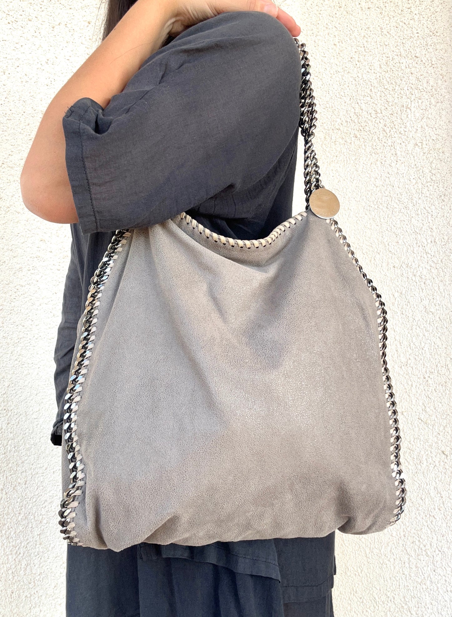 Falabella Stella McCartney double chain grigia