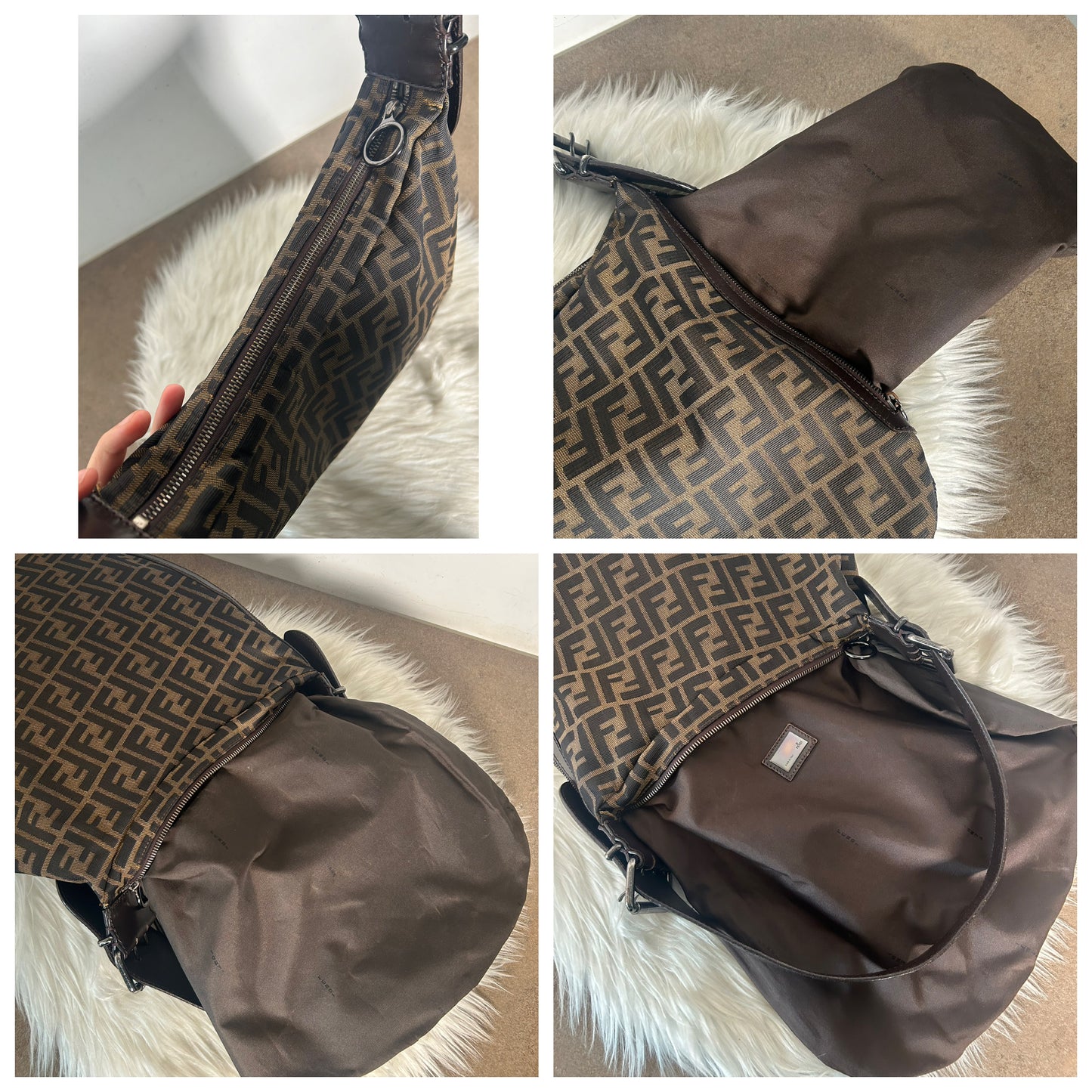 Fendi Oyster in monogram zucca vintage