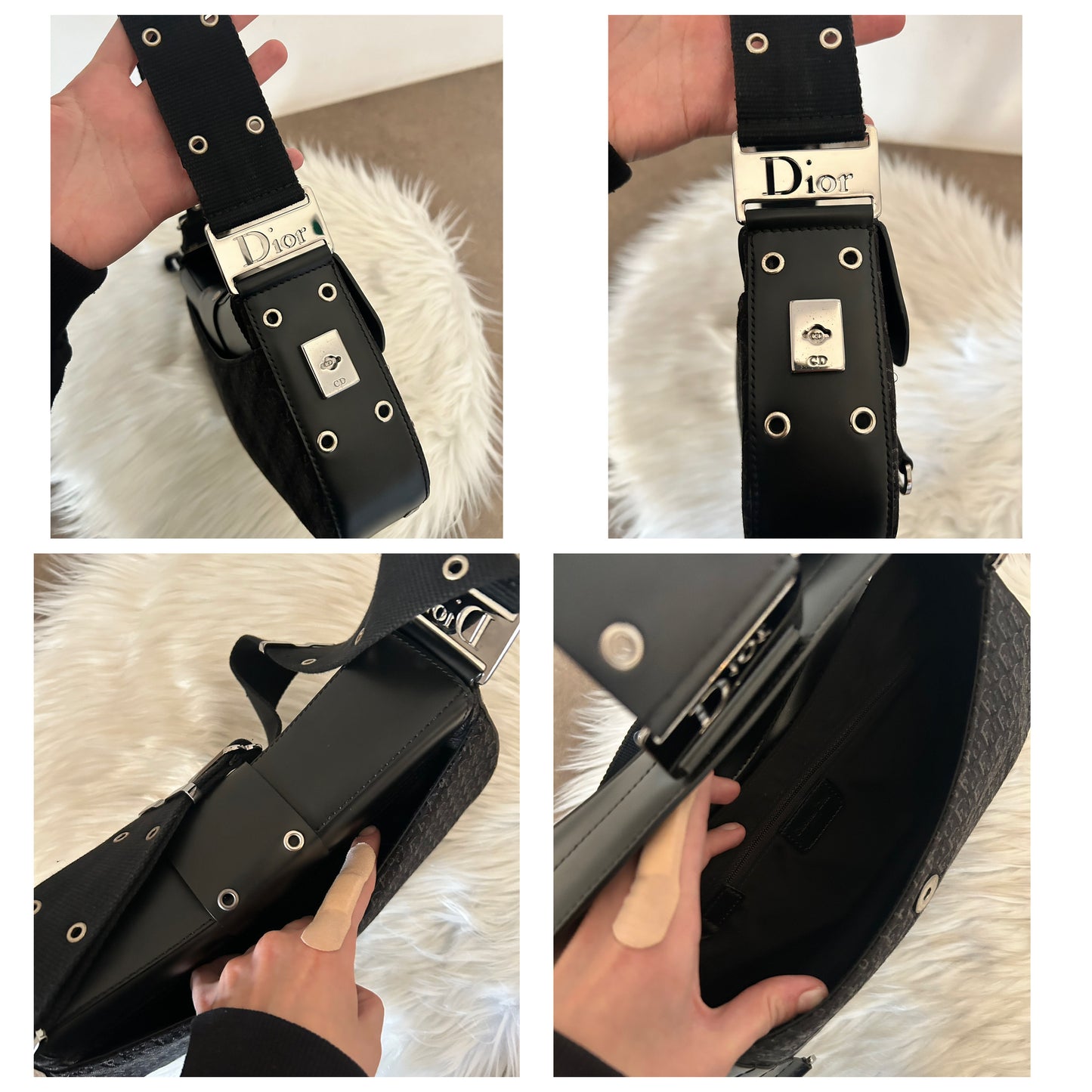 Dior Columbus vintage in monogram nera