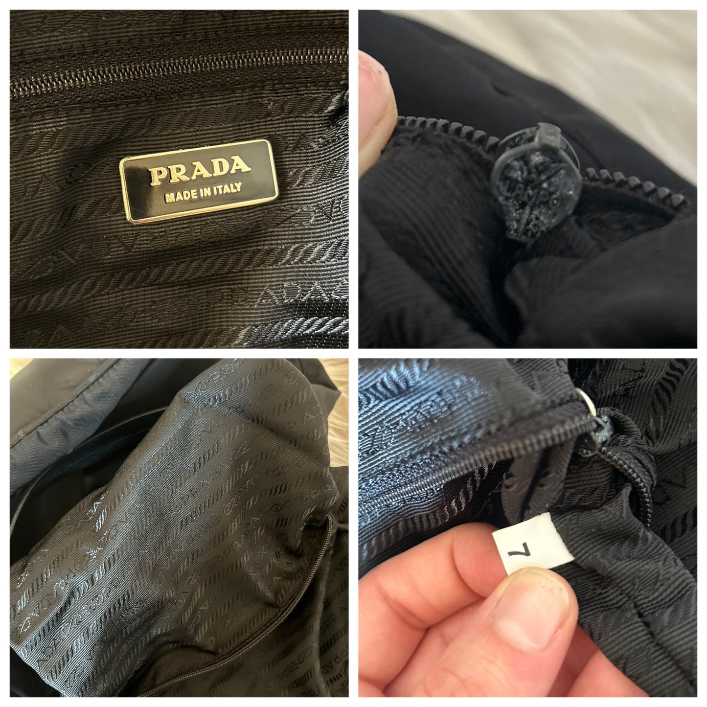 Prada baguette nera