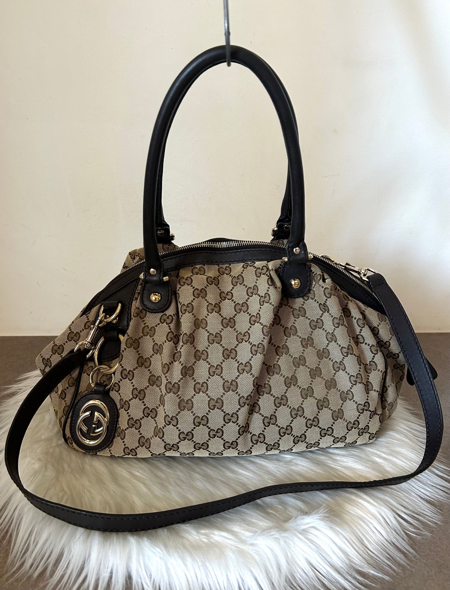 Gucci Sukey tote bag in monogram con tracolla