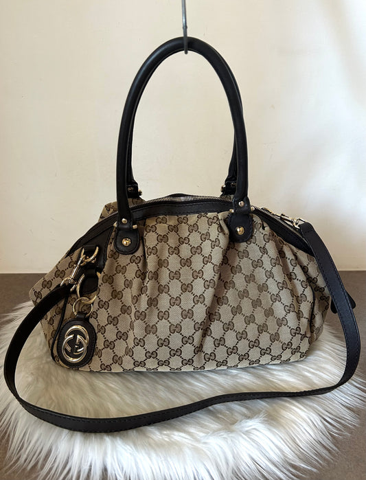 Gucci Sukey tote bag in monogram con tracolla