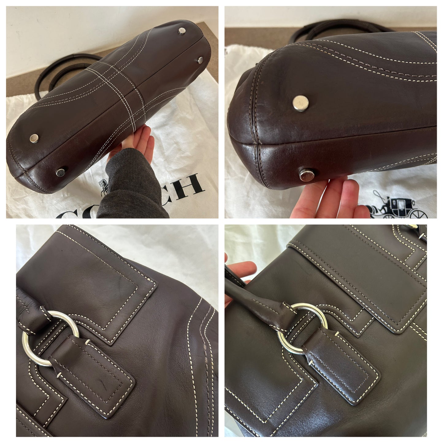 Coach Signature Sufflette tote bag vintage