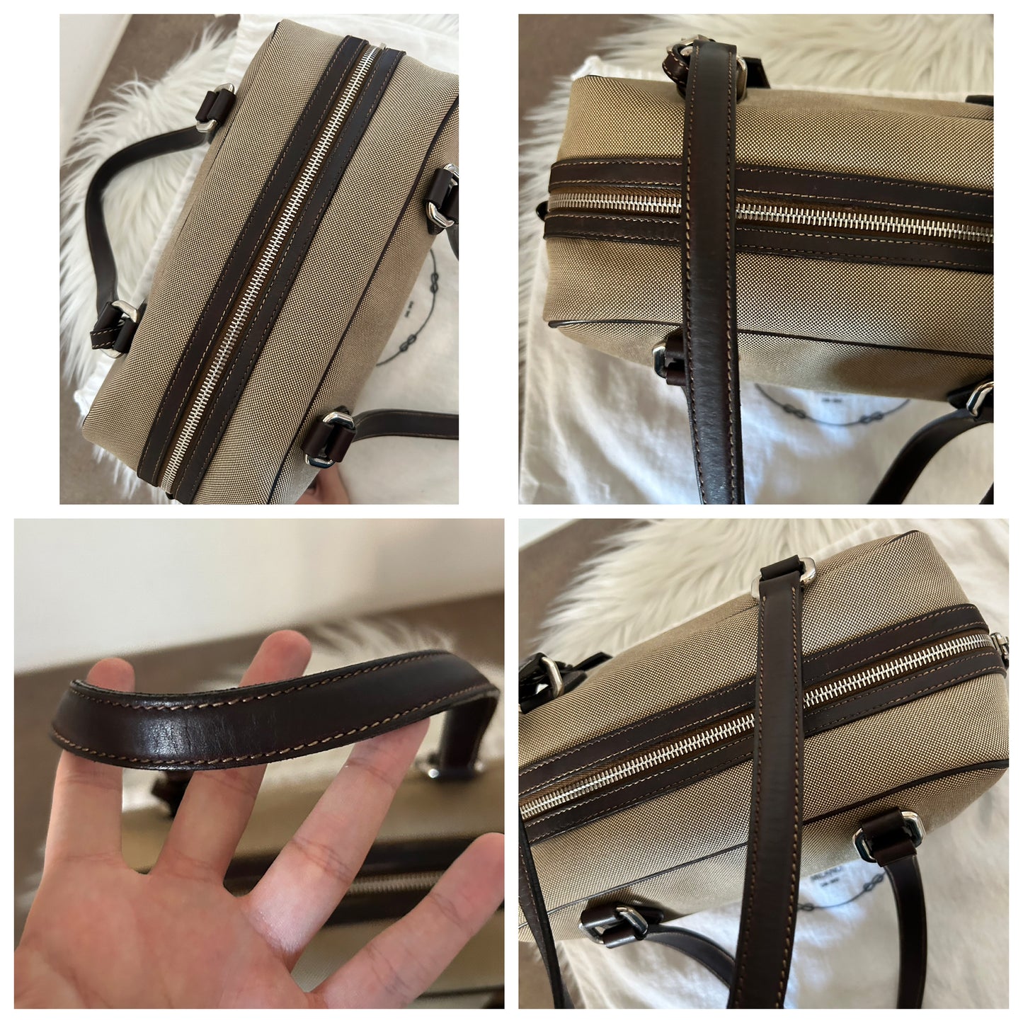 Prada bauletto con dust bag e cartellini
