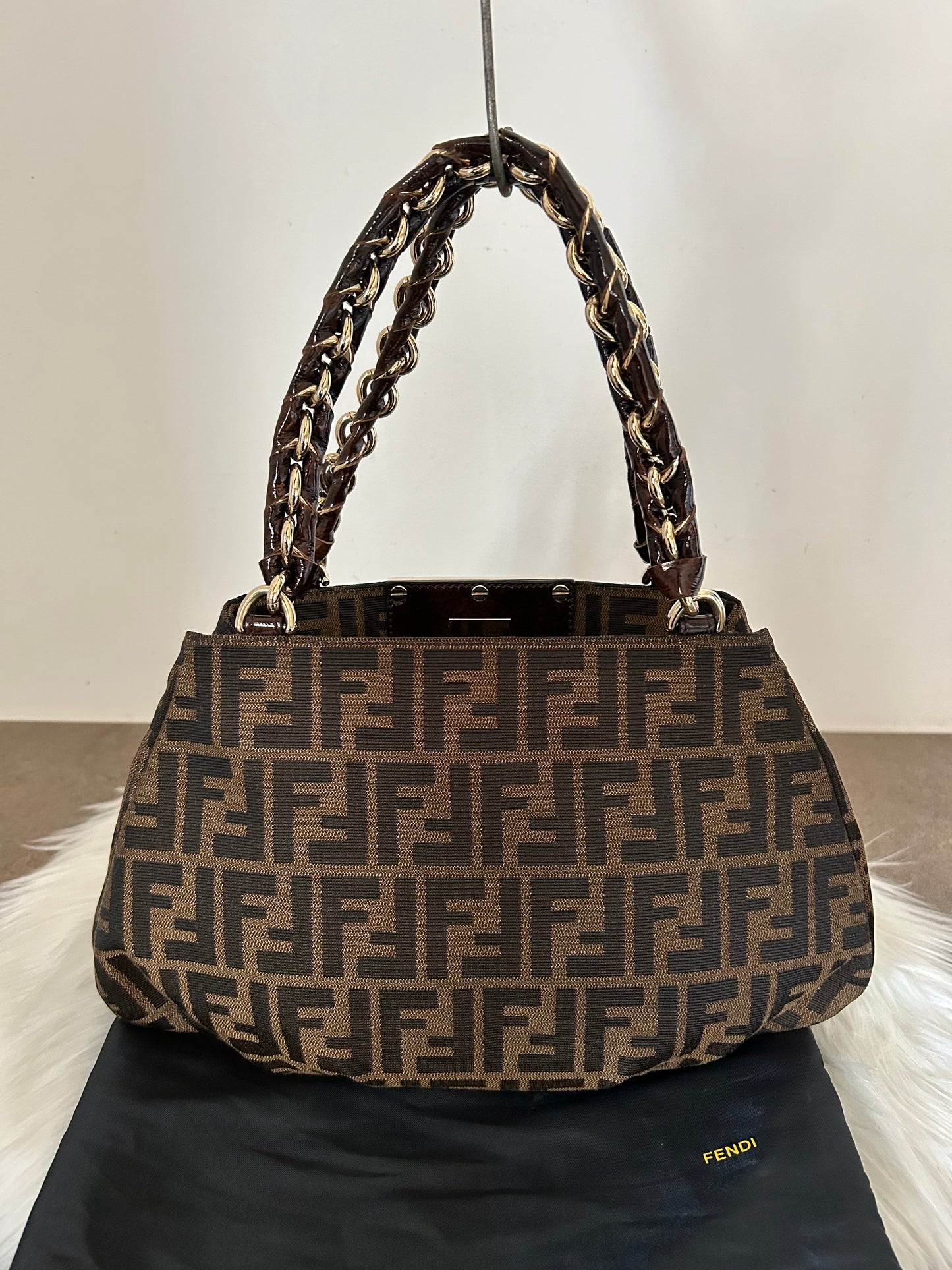 Fendi Mia bag in monogram zucca vintage