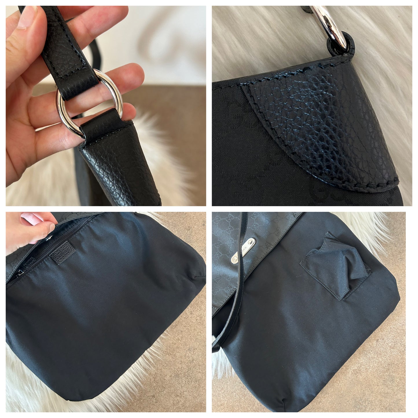 Gucci tote in monogram nera