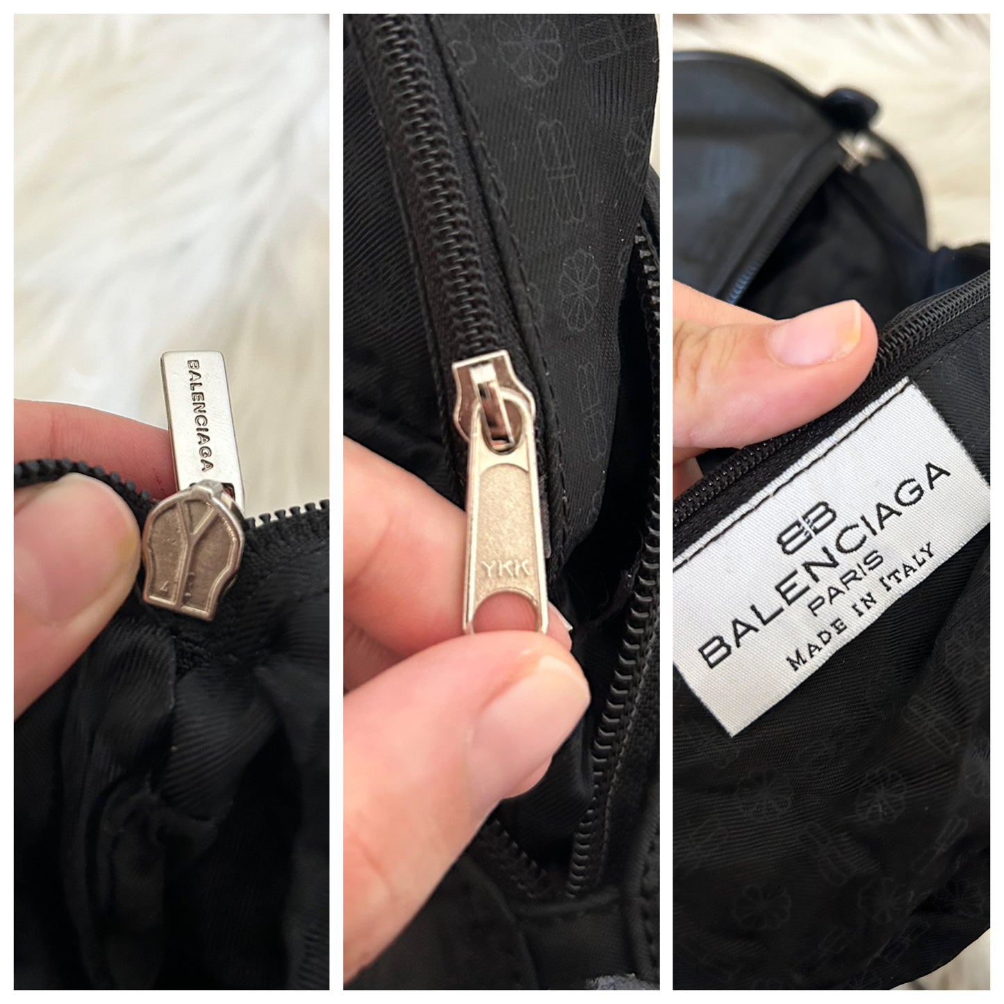 Balenciaga borsa a cilindro in monogram