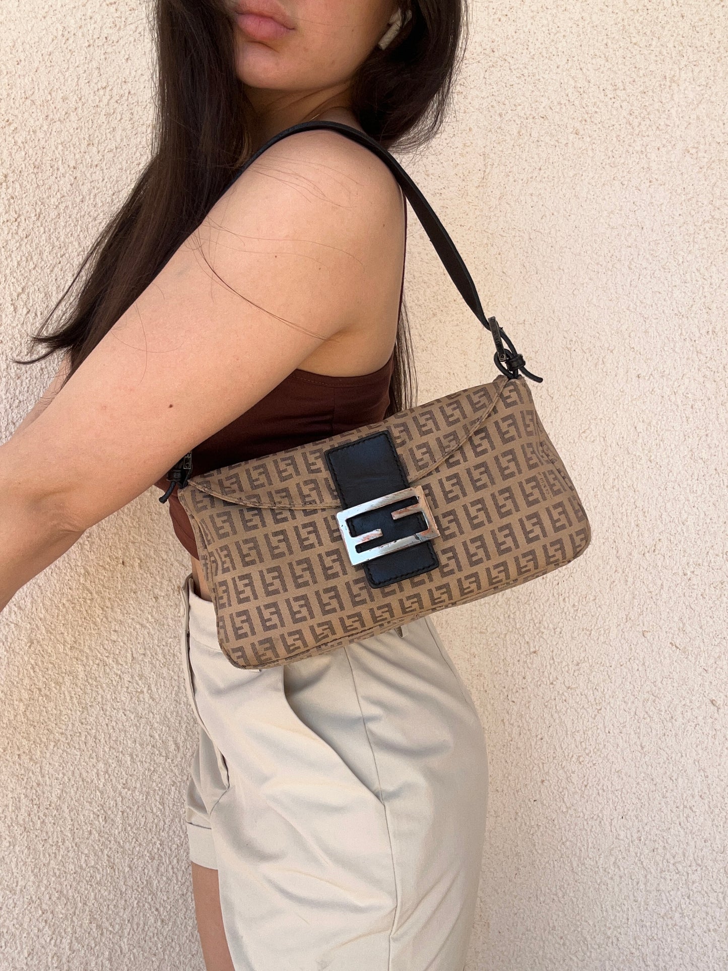 Fendi Baguette monogram zucchino