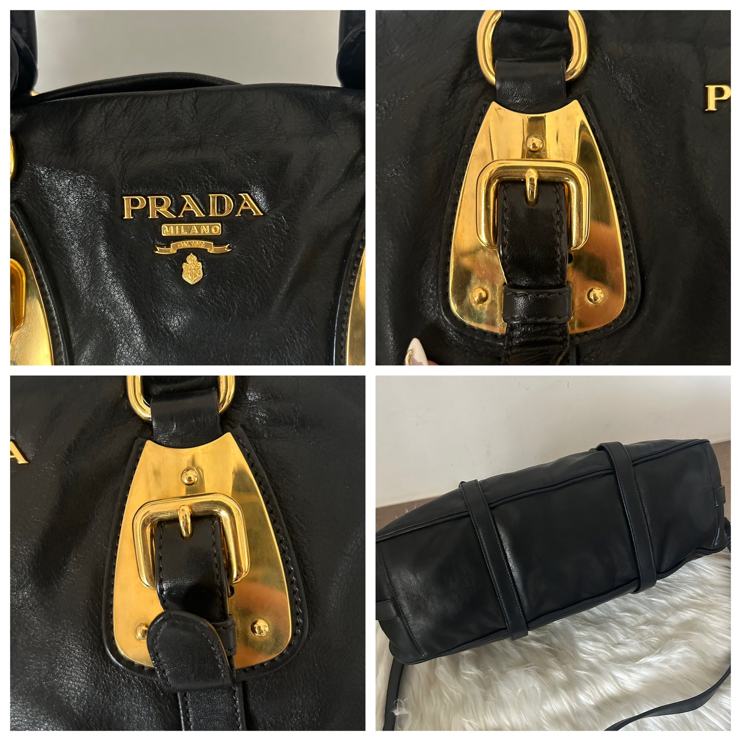 Prada tote in pelle nera