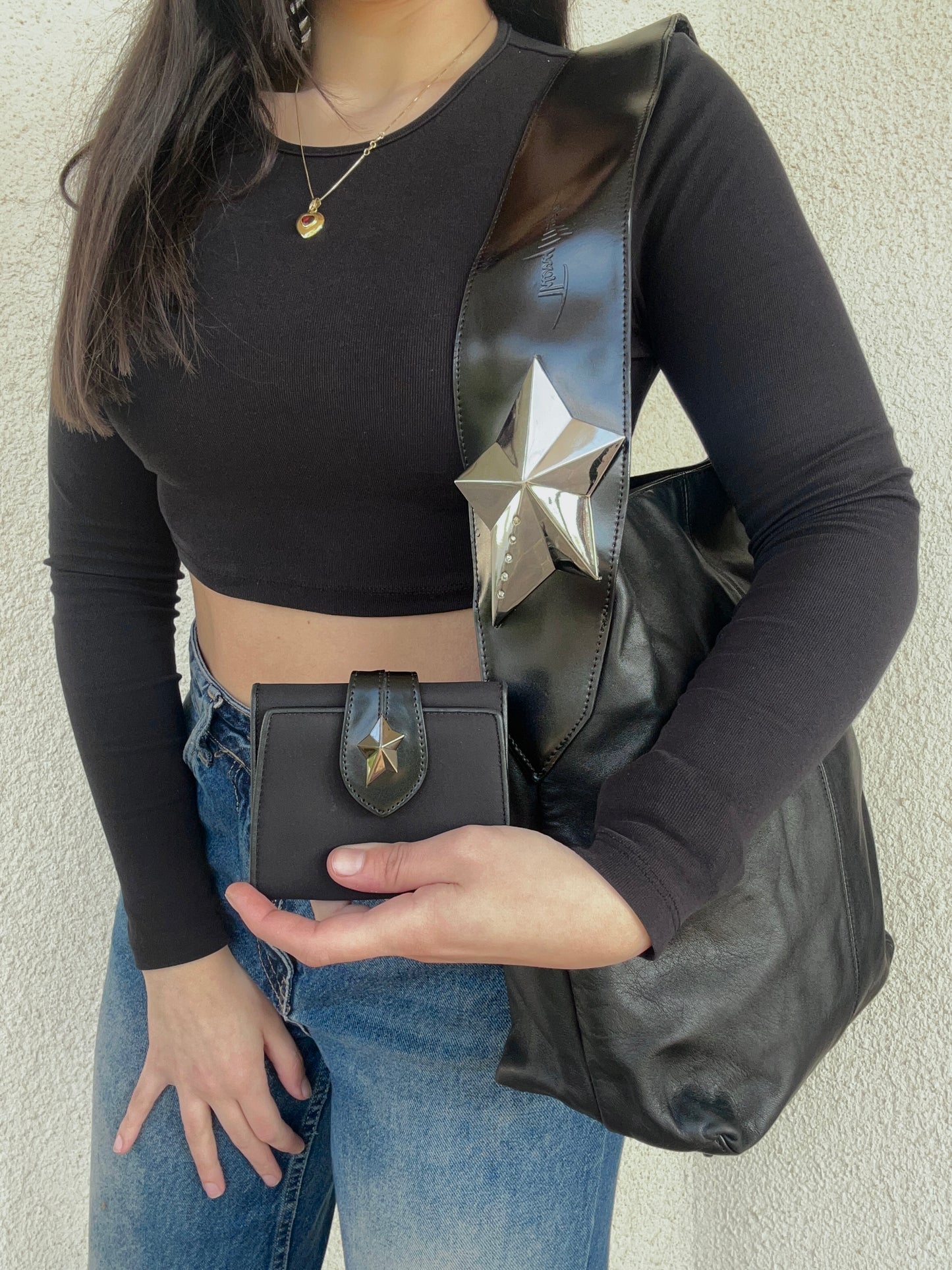 Thierry Mugler tote con portafoglio