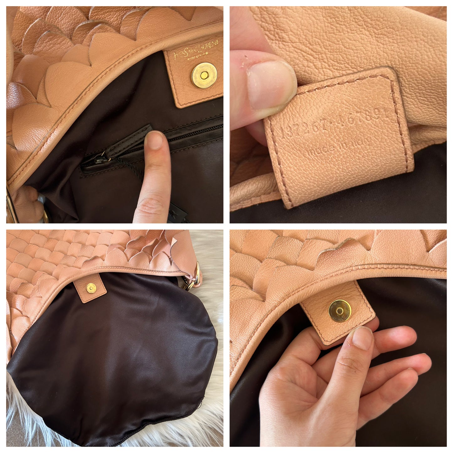 Yves Saint Laurent Mombasa Petal Bag rosa