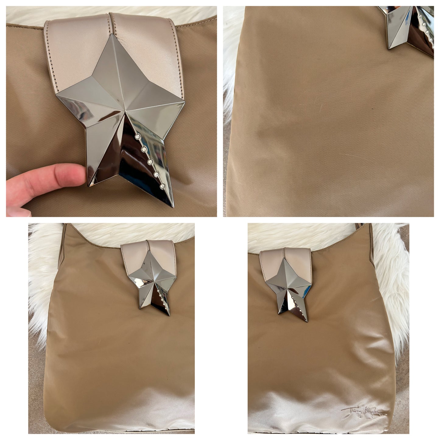Tote bag Thierry Mugler beige