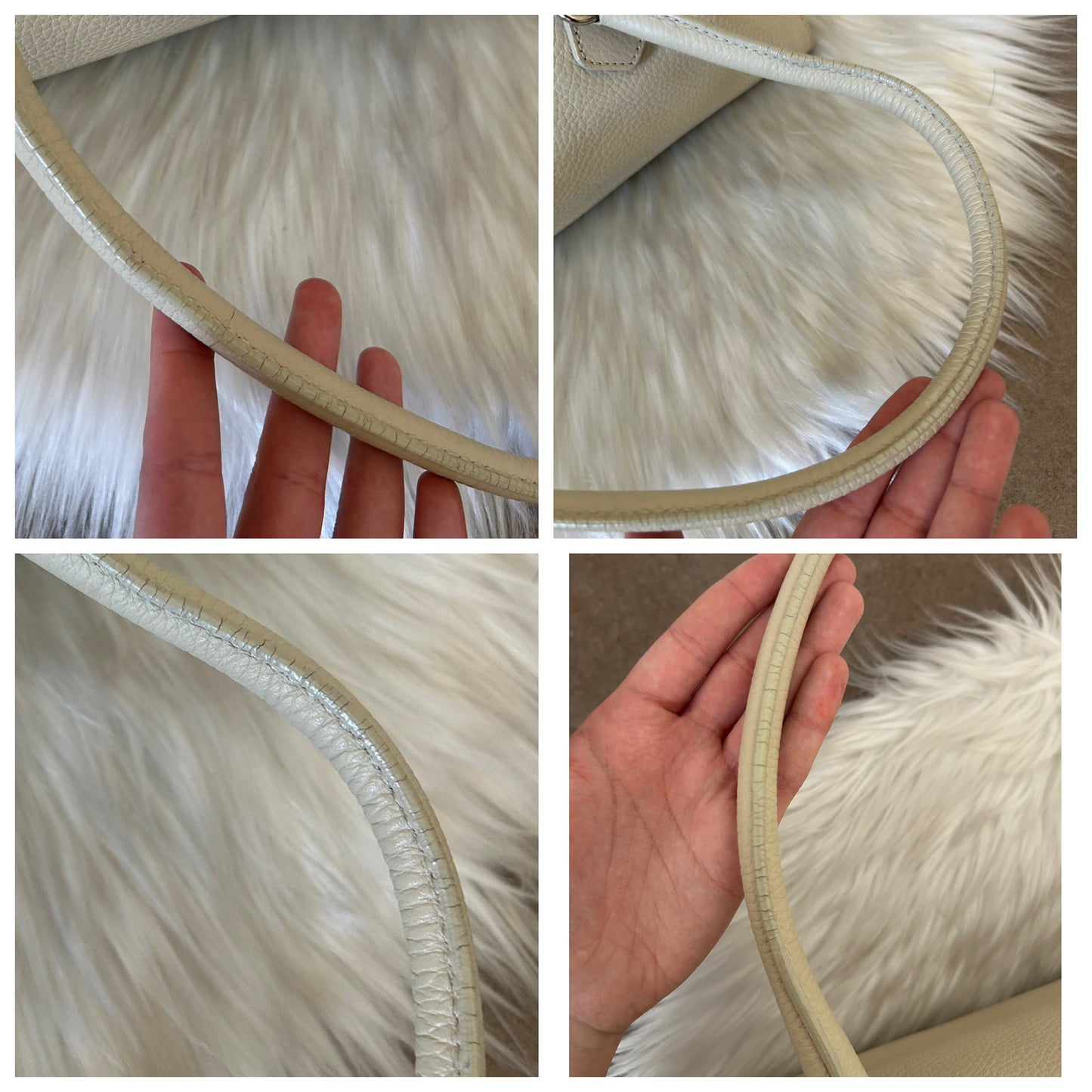 Prada tote in pelle panna