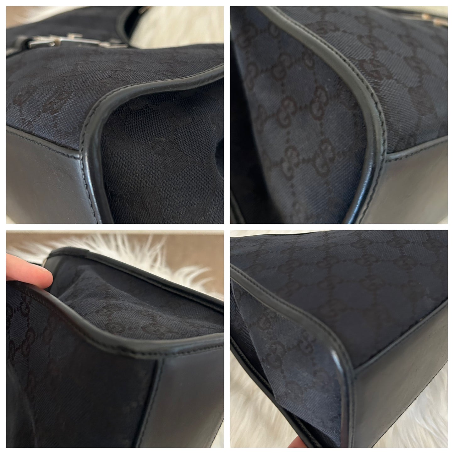 Gucci Jackie vintage nera in monogram