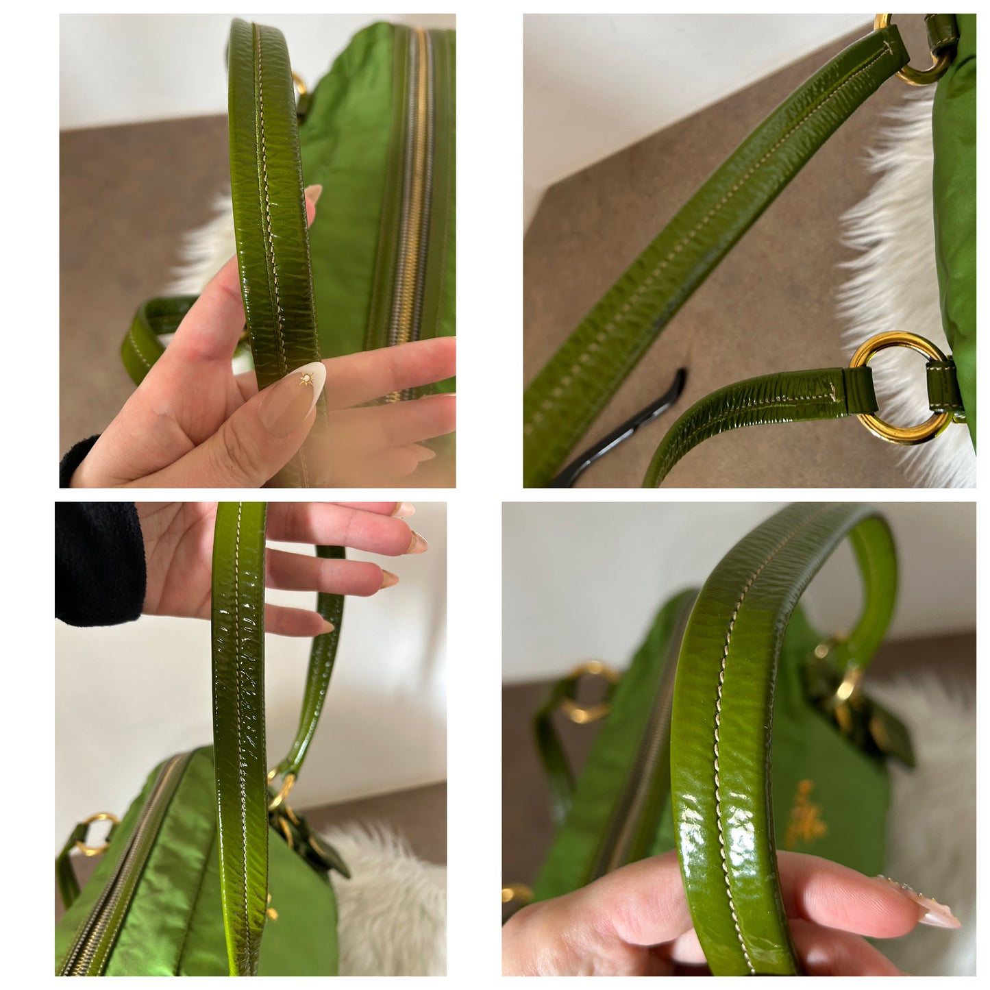 Prada bauletto verde