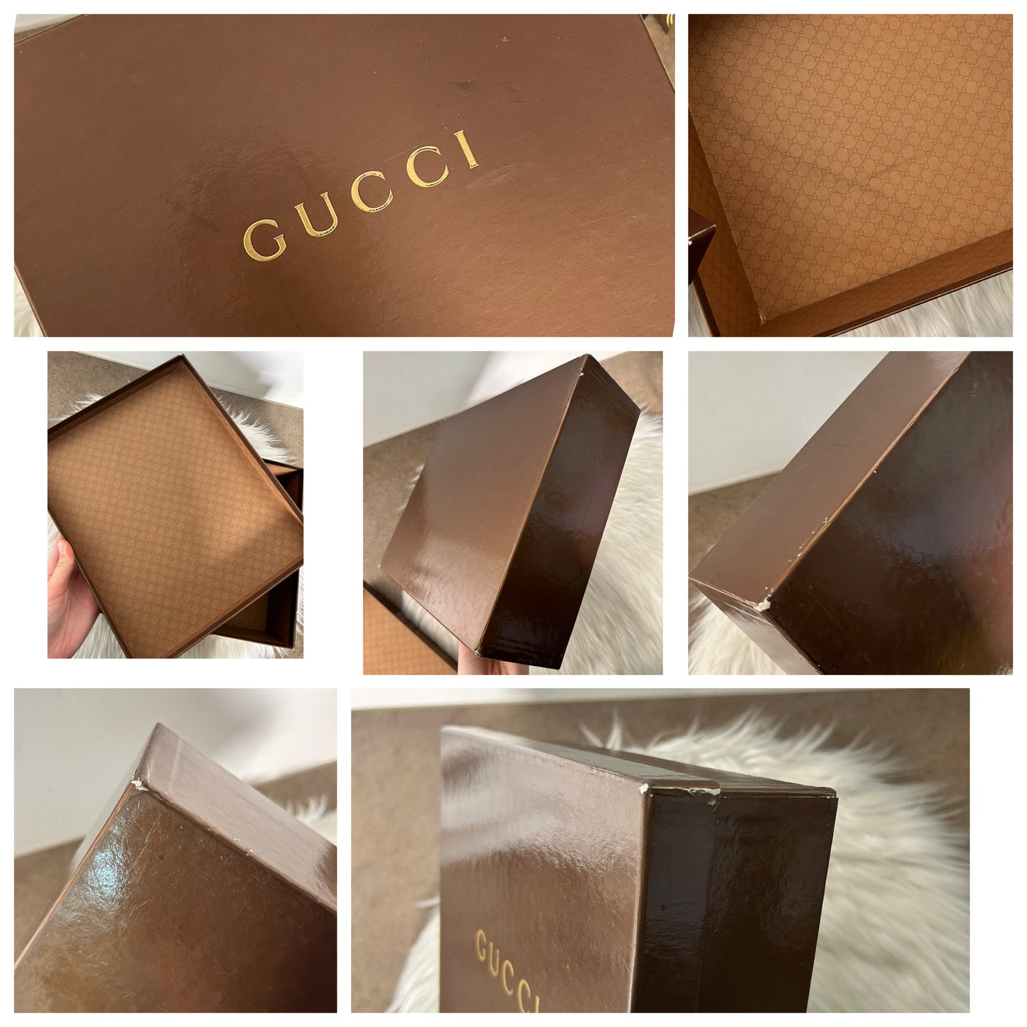 Pochette Gucci Abbey con scatola in monogram