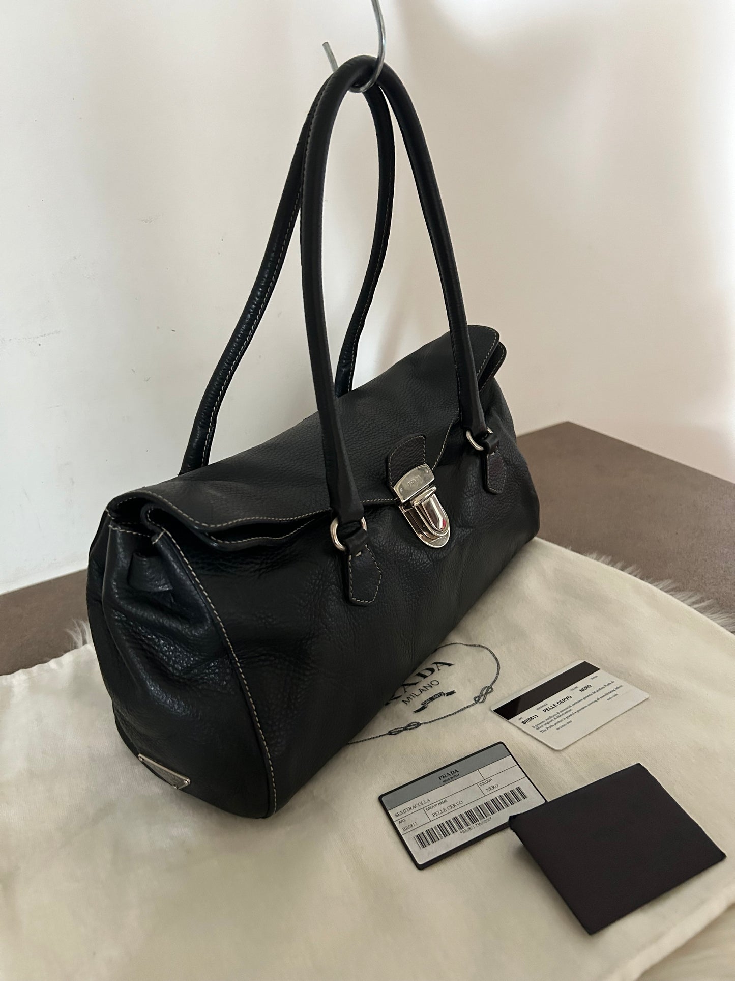 Prada tote in pelle nera