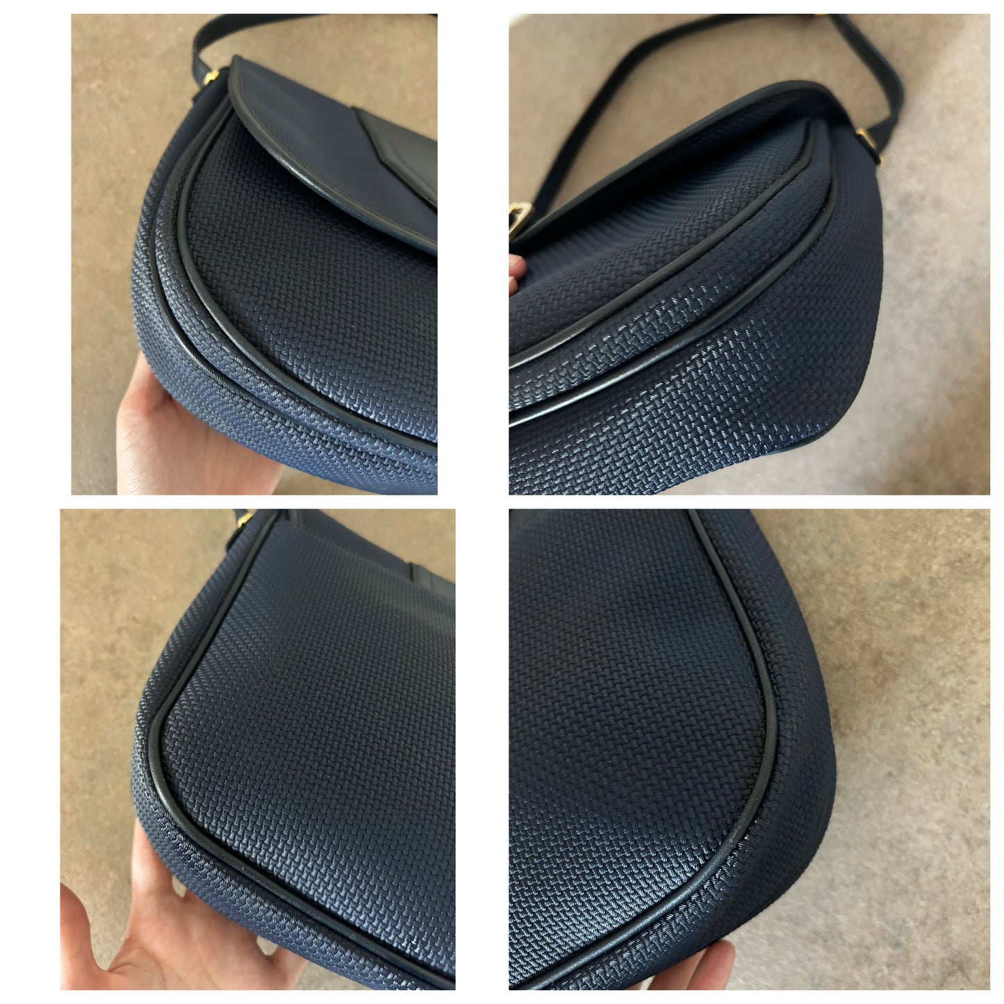 Yves Saint Laurent modello postina blu scuro