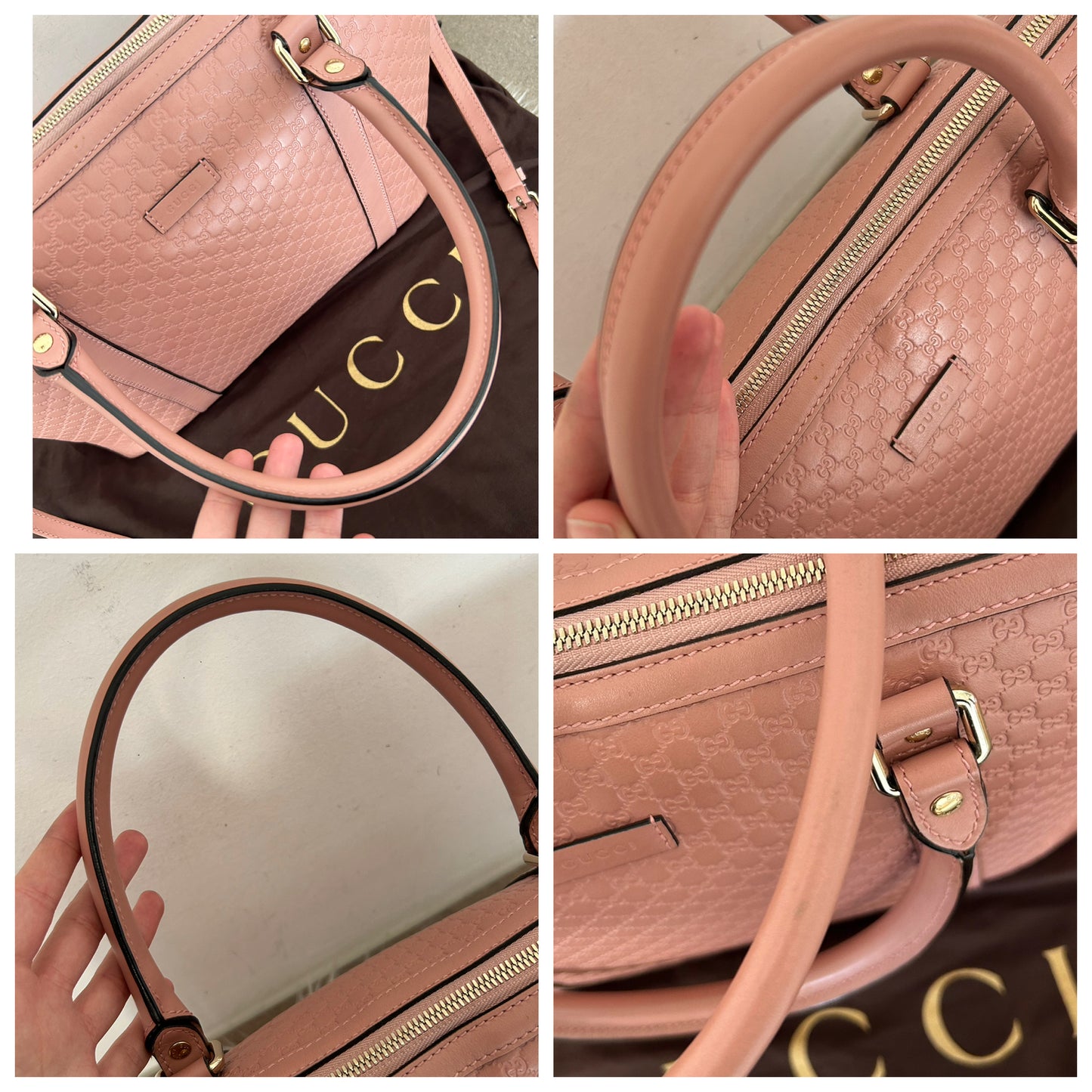 Gucci tote bag Guccissima rosa
