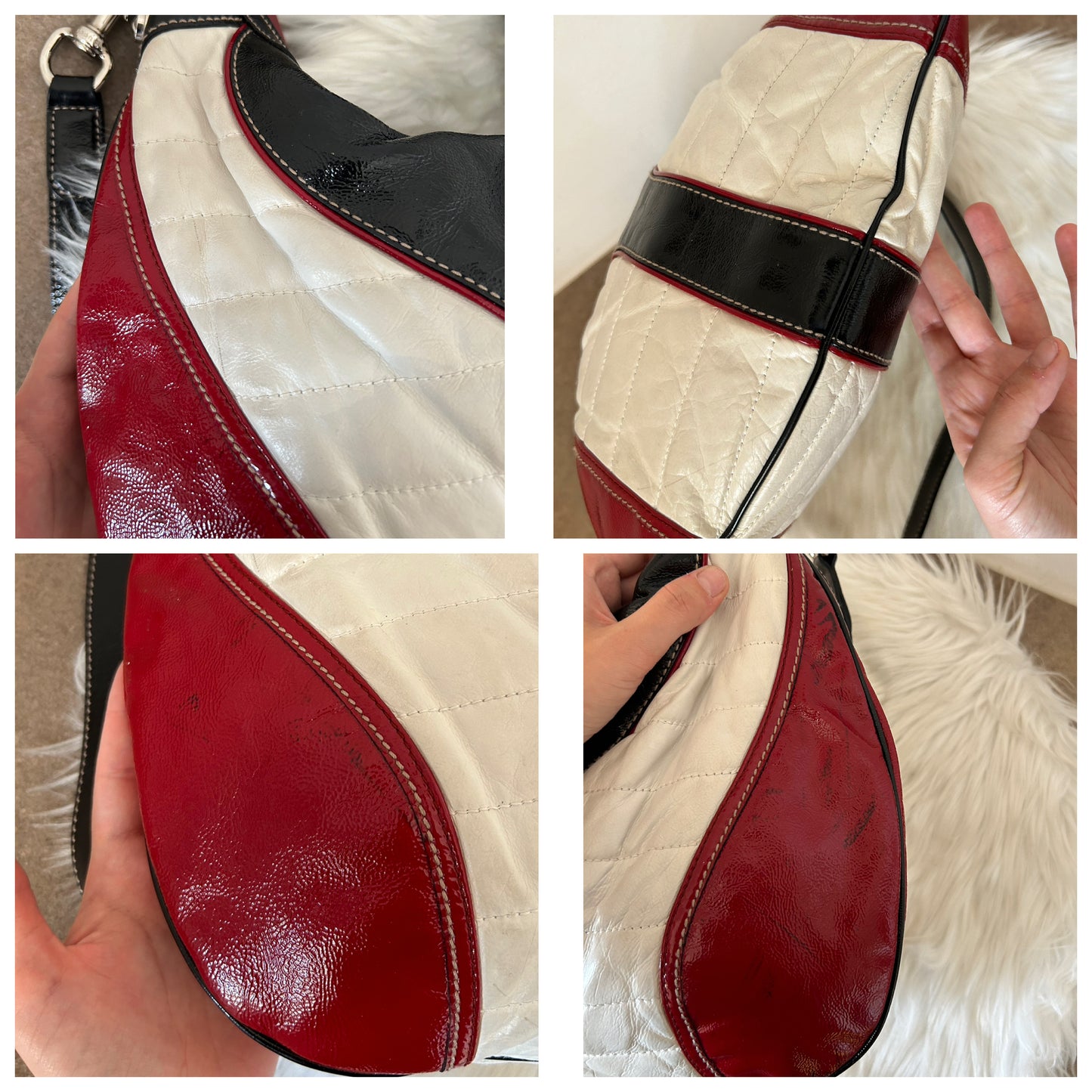 Gucci Snow Glam Hobo in pelle verniciata