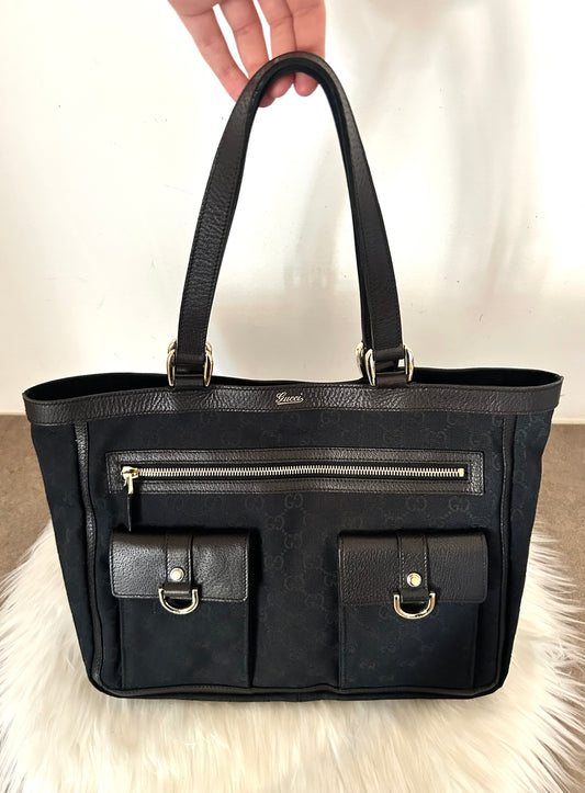 Gucci Multipocket in monogram nera