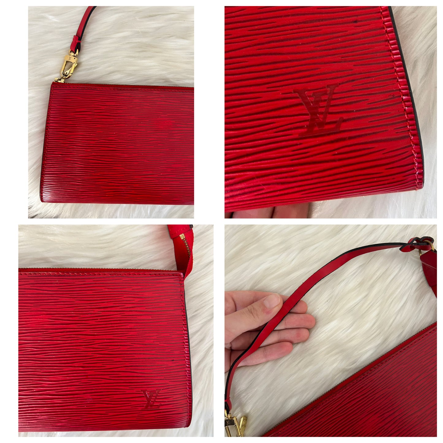 Louis Vuitton Pochette Acccessoire Epi rossa