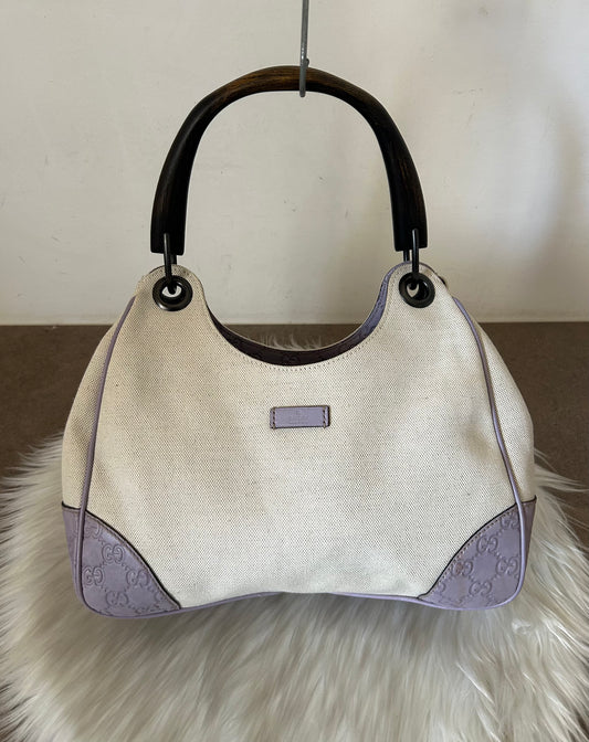 Gucci Colbert beige e lilla