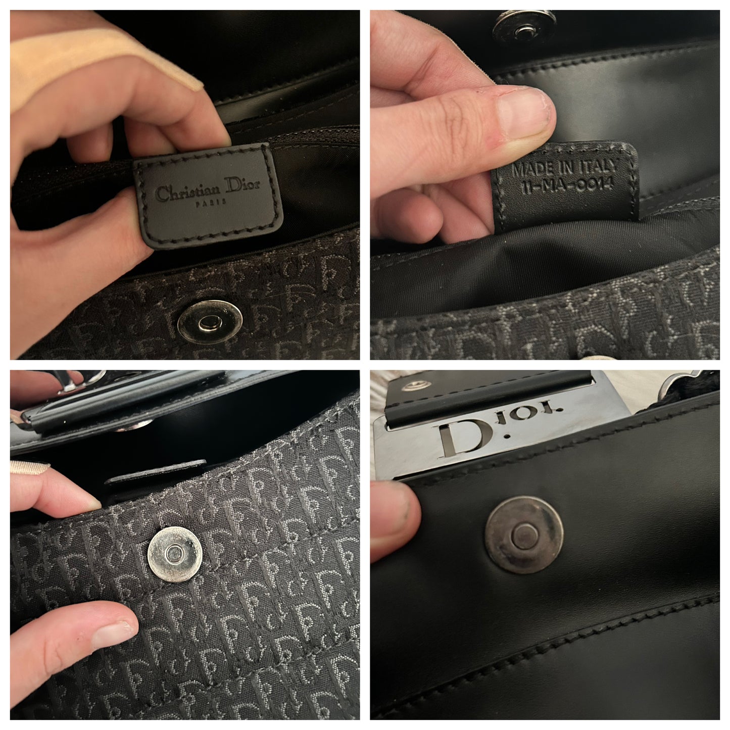 Dior Columbus vintage in monogram nera