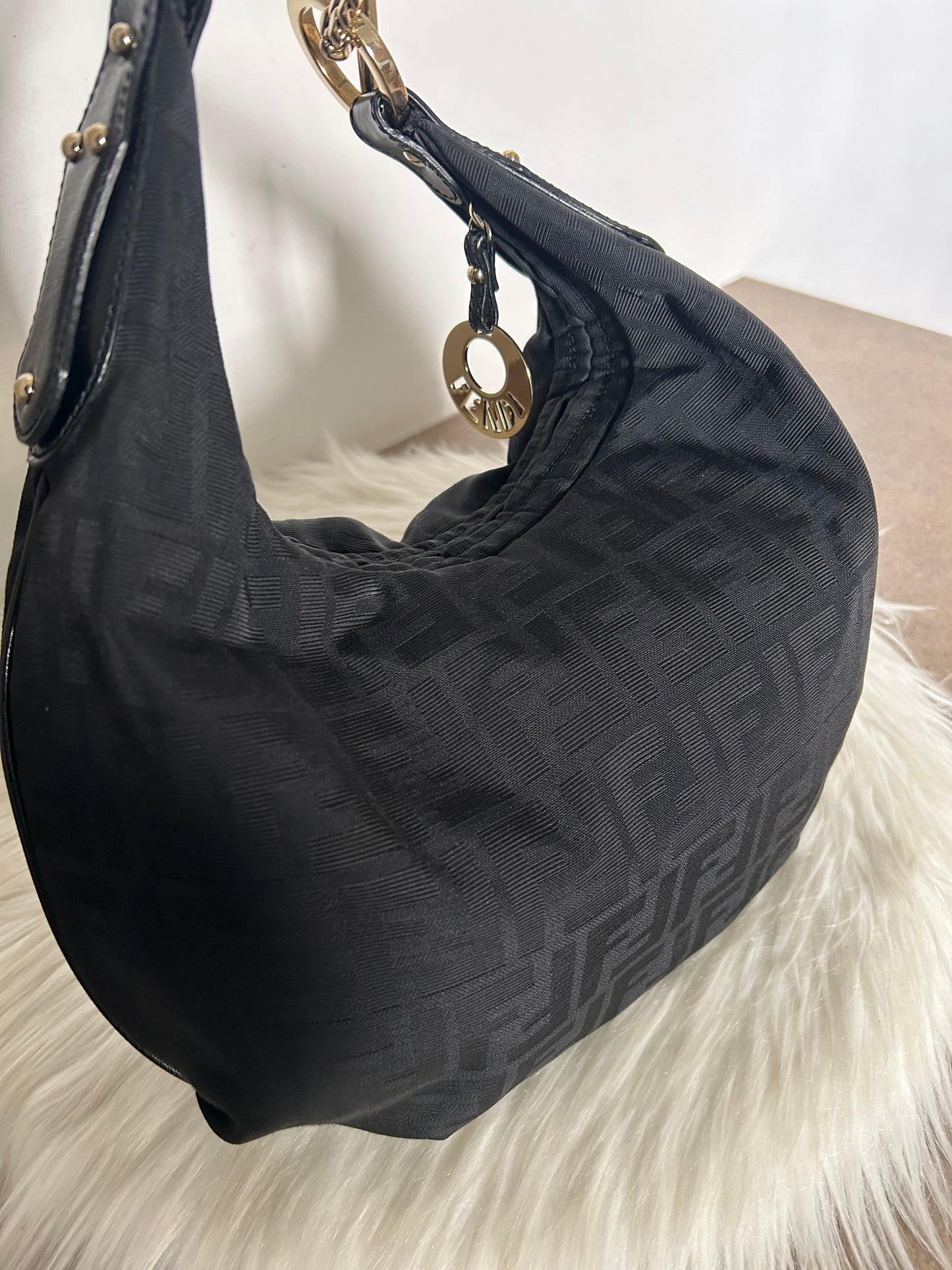 Fendi Croissant zucca nera