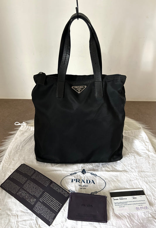 Prada mini tote in nylon