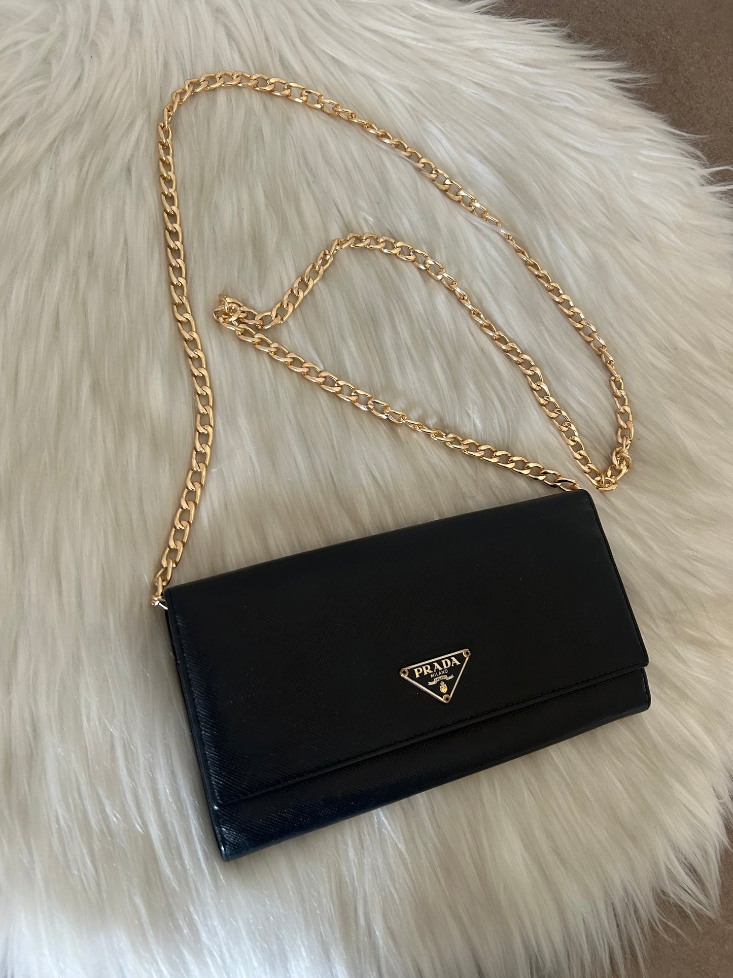 Prada Woc nero in pelle saffiano