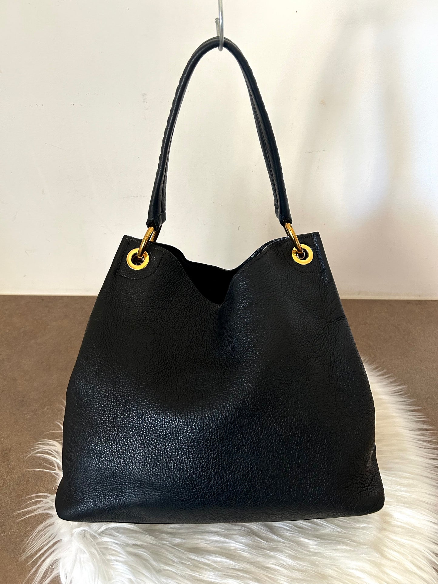 Prada Phoenix in pelle nera di vitello