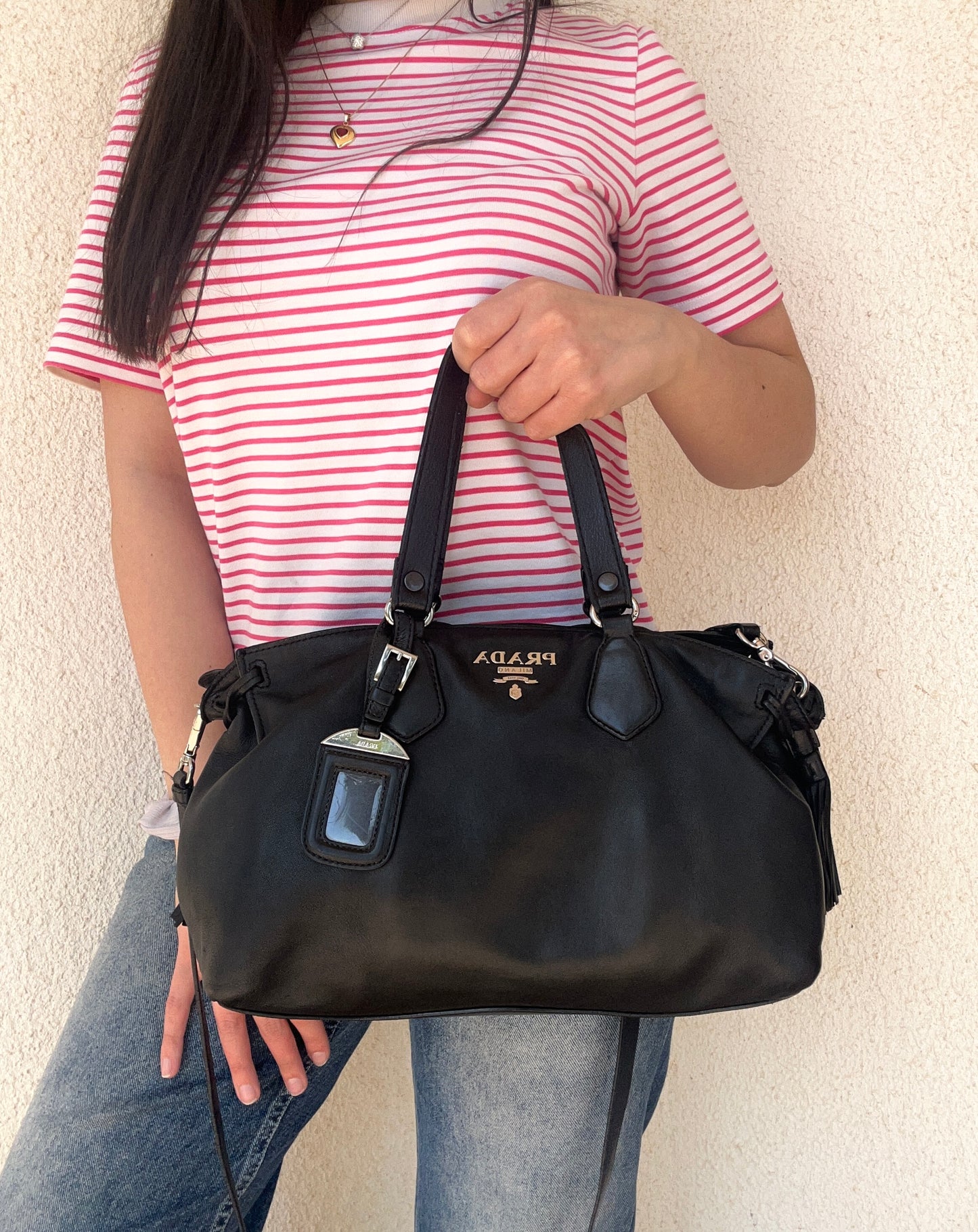 Prada tote in pelle nera