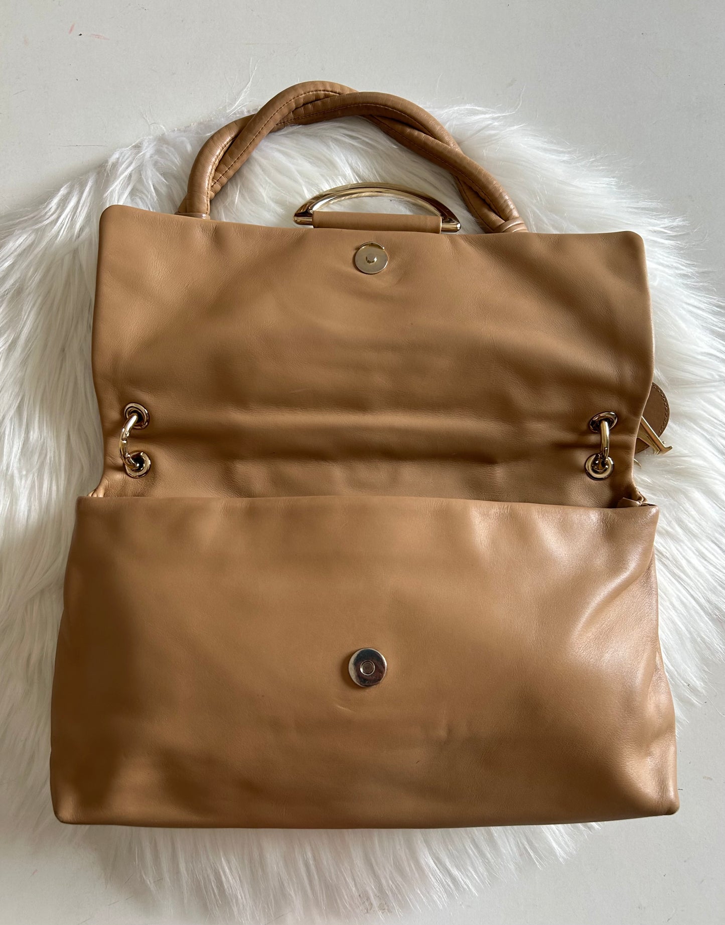 Dior Malice tote bag in pelle beige
