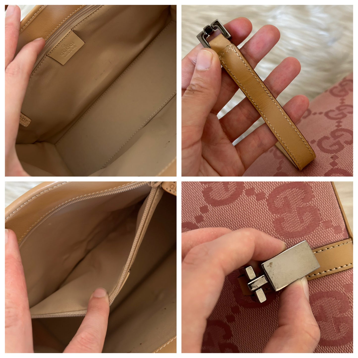 Gucci Jackie rosa monogram