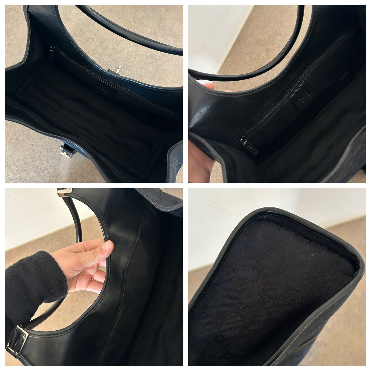 Gucci Jackie vintage nera in monogram