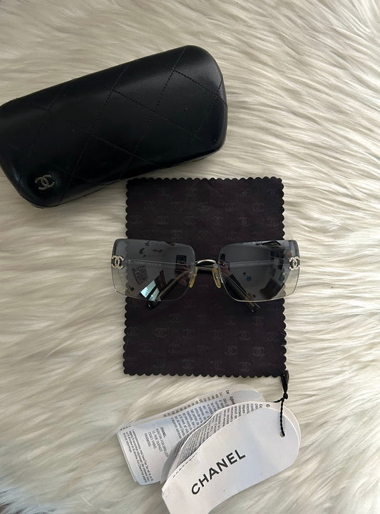 Chanel occhiali da sole con Swarovski vintage full set