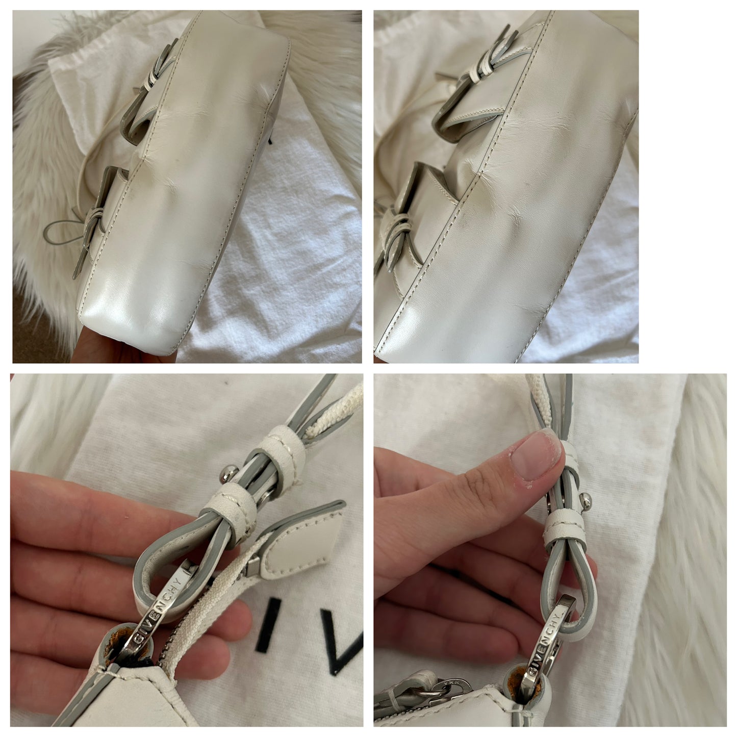 Givenchy borsetta in similpelle bianca