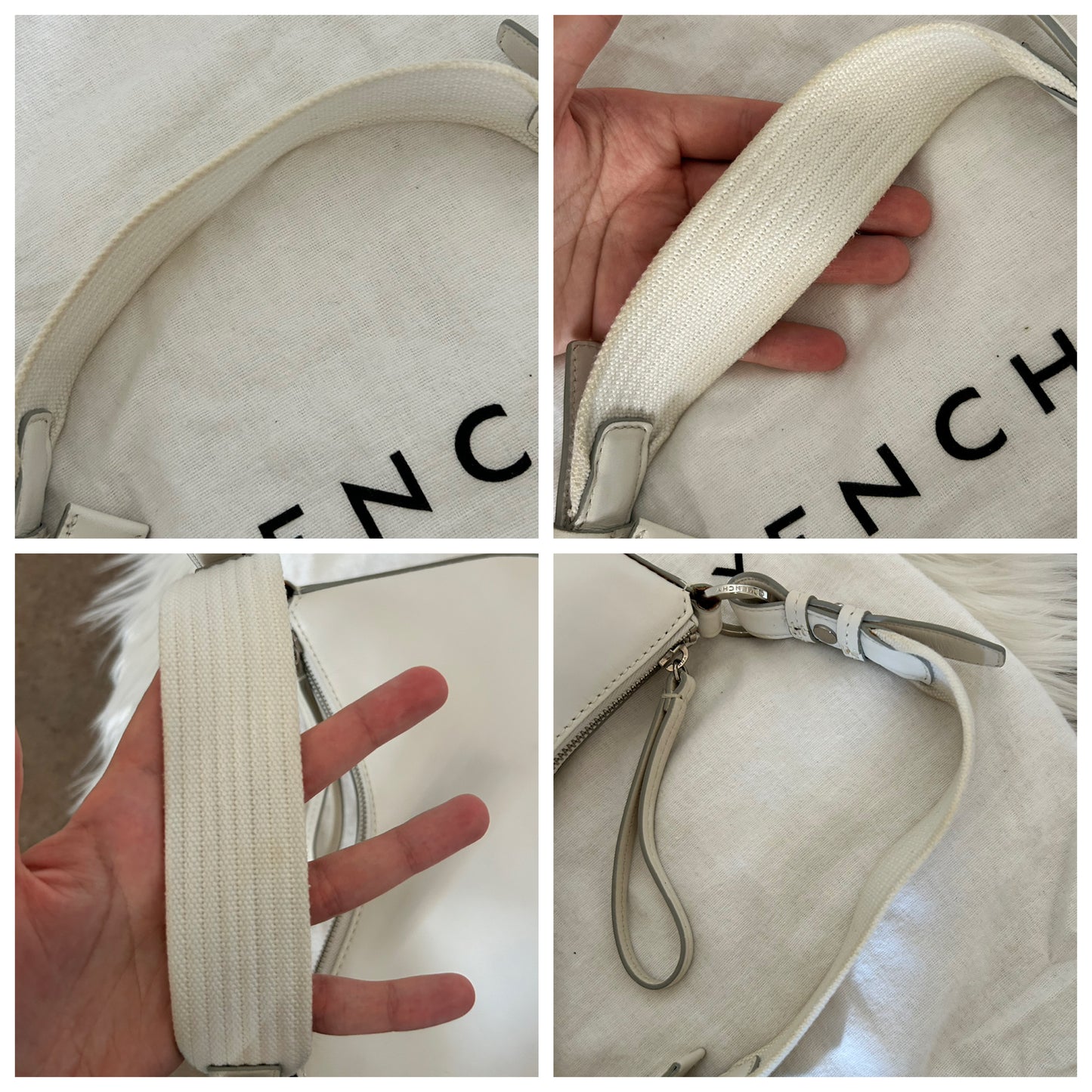 Givenchy borsetta in similpelle bianca