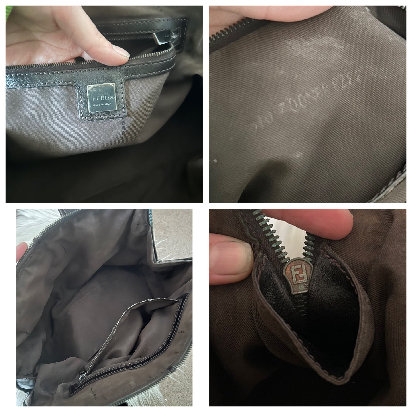 Fendi mini tote zucchino vintage