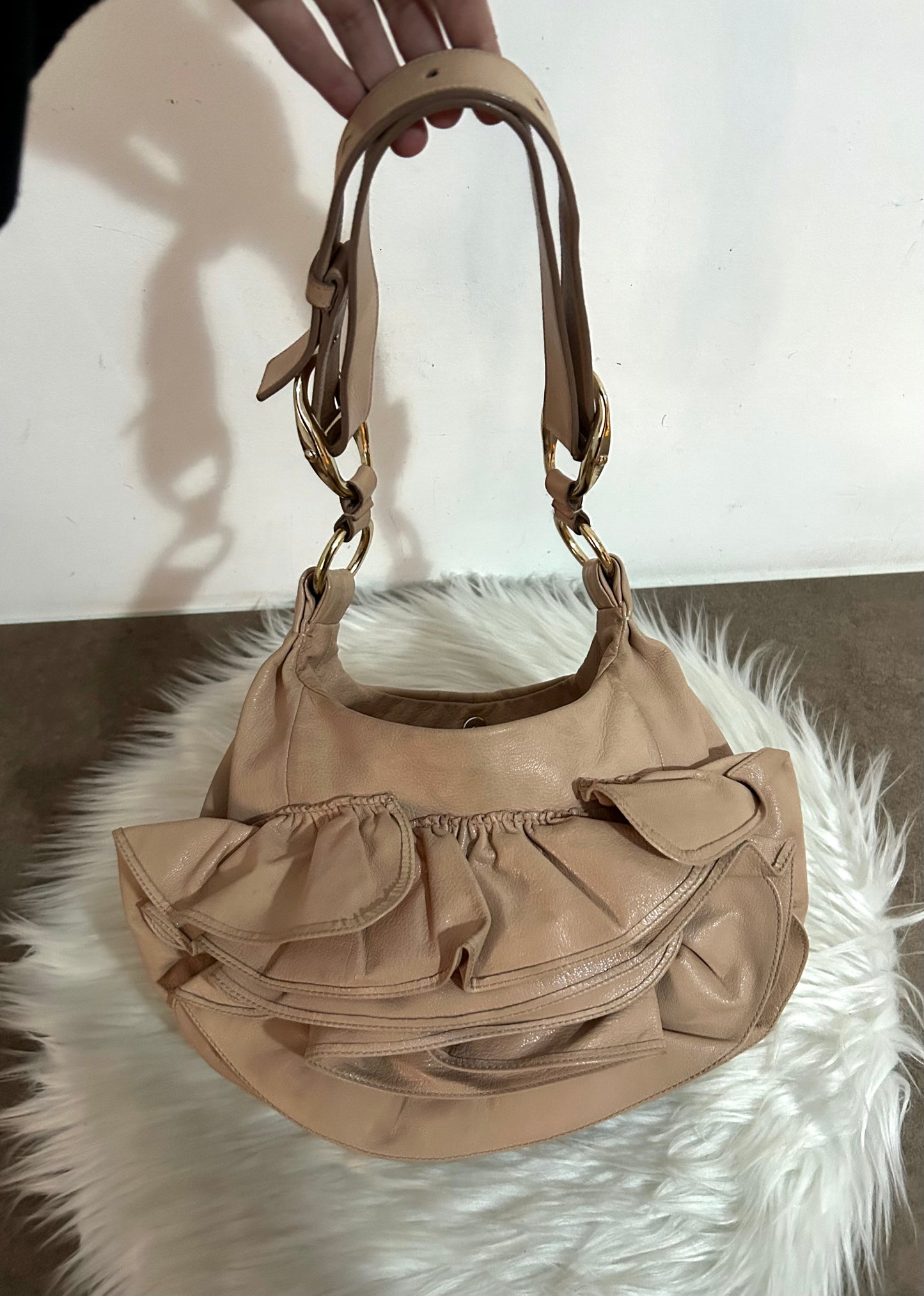 Yves Saint Laurent Djana a rosa in pelle