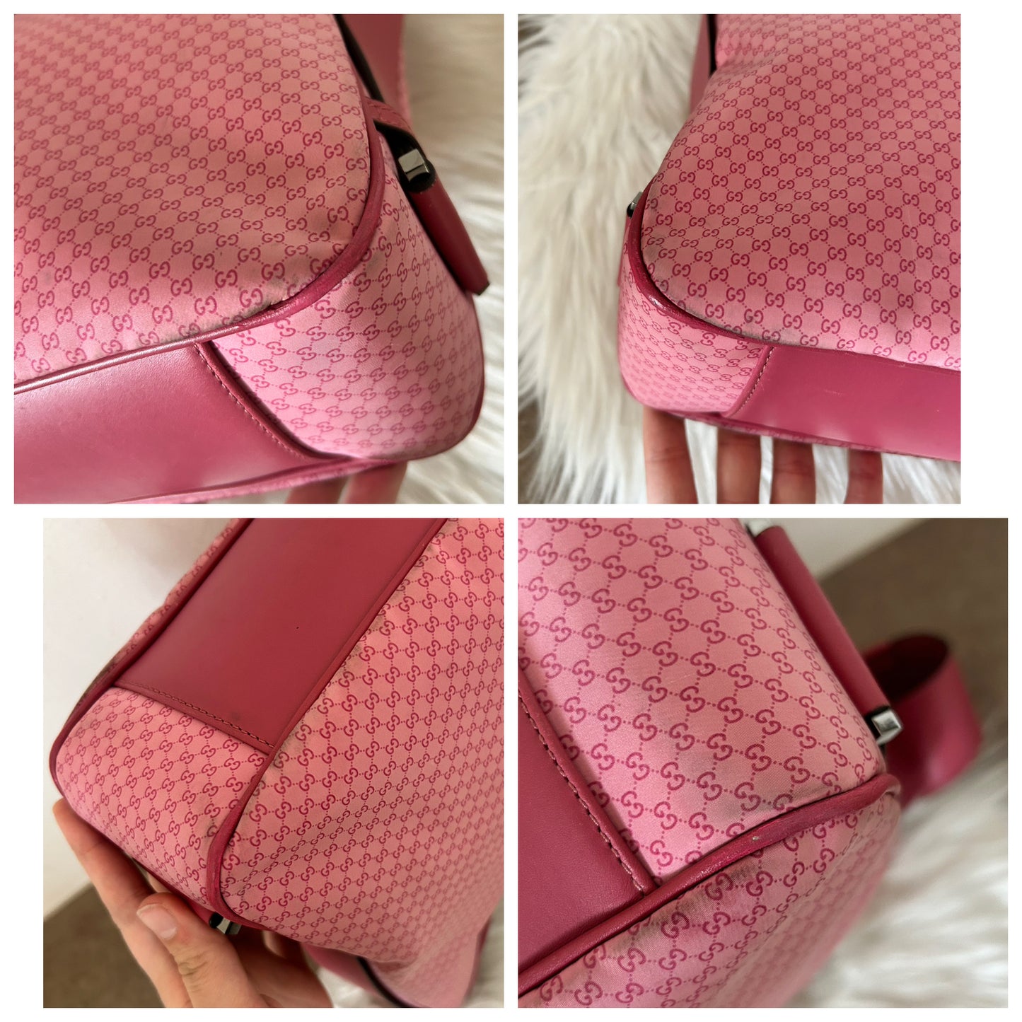 Gucci Jackie rosa in tela