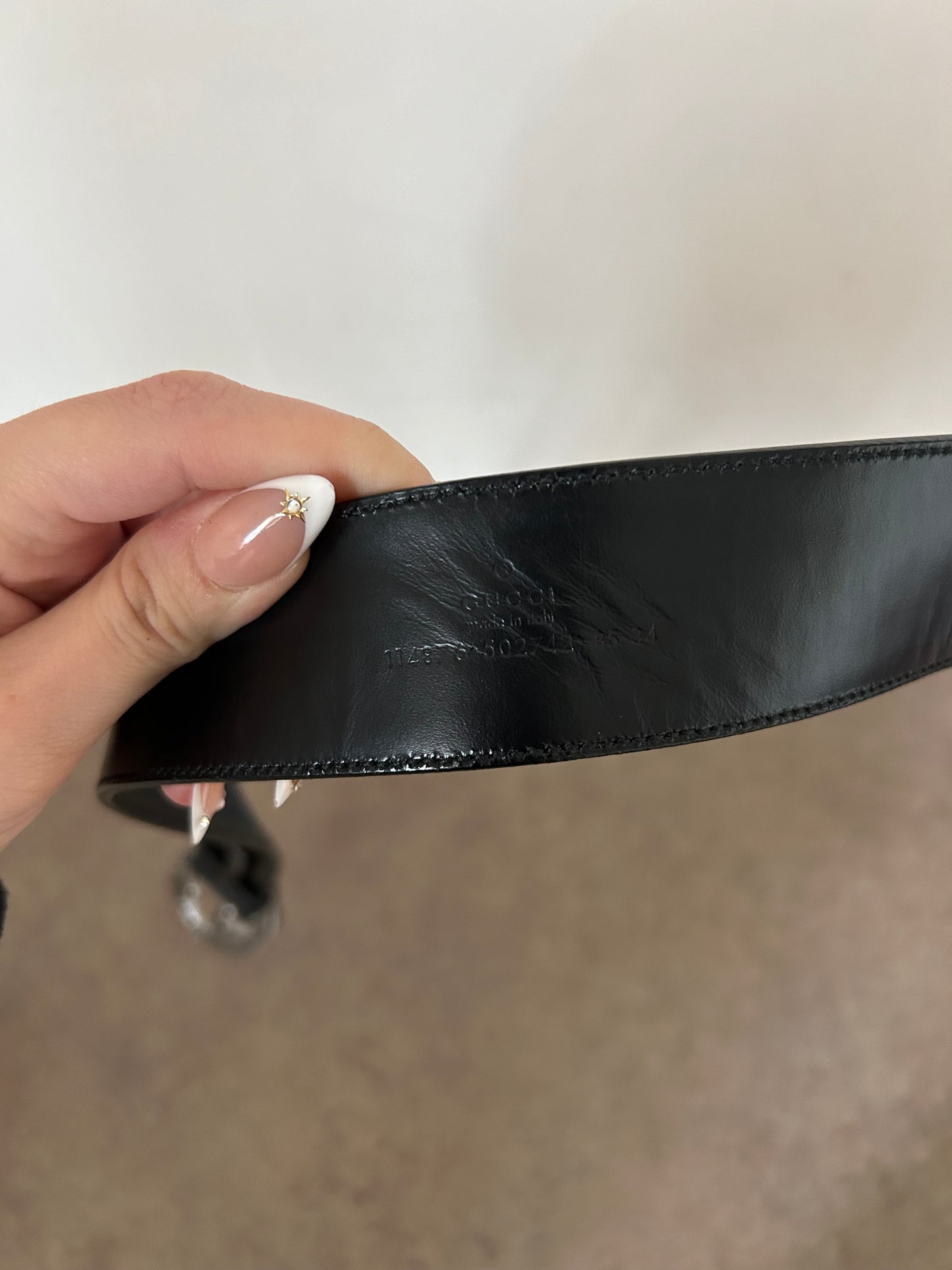 Gucci cintura nera in monogram