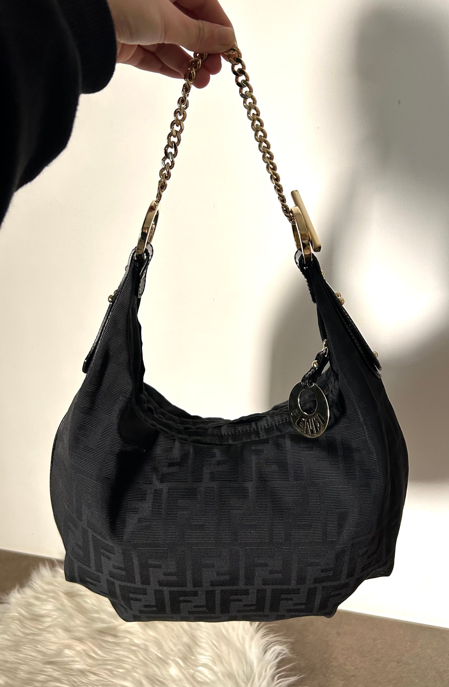 Fendi Croissant zucca nera