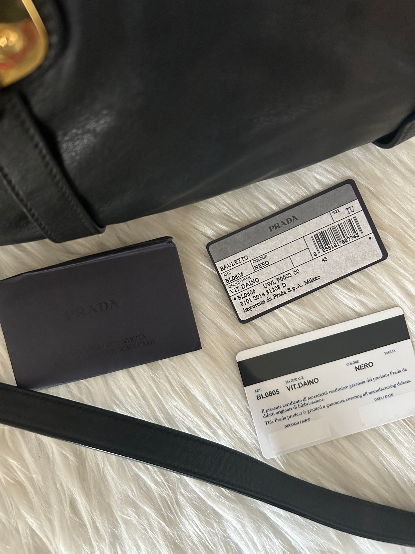 Prada tote in pelle nera